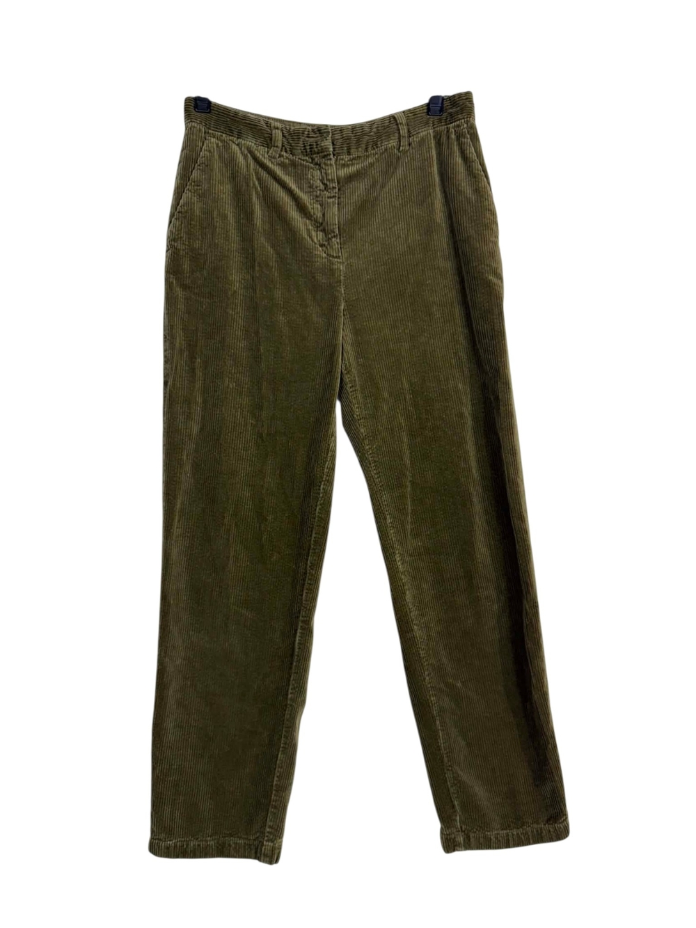 Aspesi Olive Corduroy Straight leg Ankle length Trousers